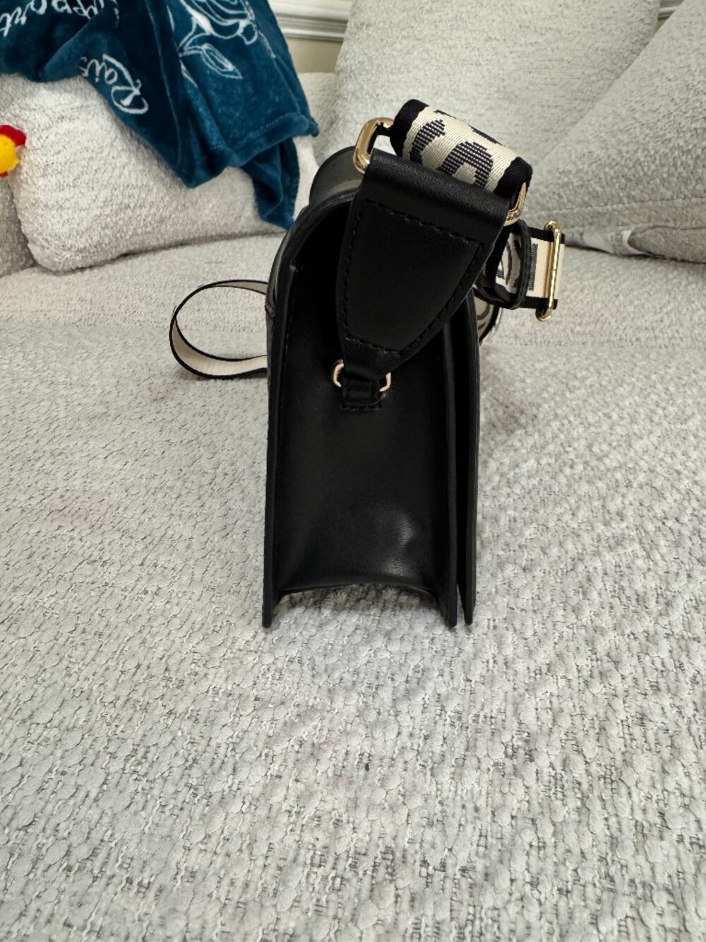 Michael Kors Large Jet Set Saffiano Leather Full Flap Black Crossbody NWOT - Picture 5 of 13